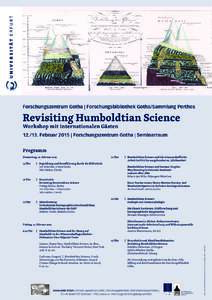 Forschungszentrum Gotha | Forschungsbibliothek Gotha/Sammlung Perthes  Revisiting Humboldtian Science Workshop mit internationalen GästenFebruar 2015 | Forschungszentrum Gotha | Seminarraum