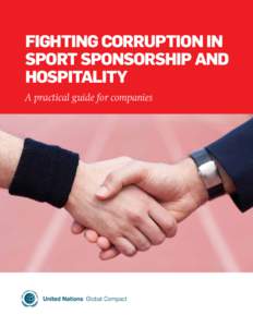 Fighting Corruption in Sport Sponsorship and Hospitality A practical guide for companies  Acknowledgements