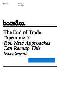 Perspective  Paul Leinwand Steven Treppo  The End of Trade