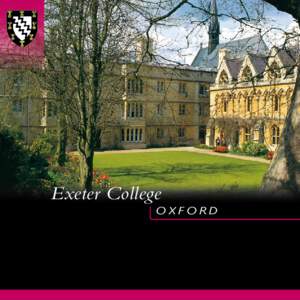 Exeter College Oxford Exeter College, Oxford  E