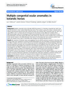 Andersson et al. BMC Veterinary Research 2011, 7:21 http://www.biomedcentral.com[removed]