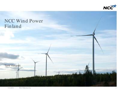 NCC Wind Power Finland Tomi Ylifrantti
