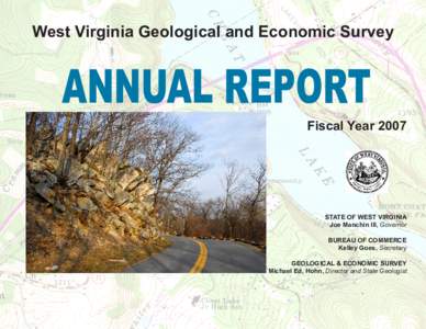 West Virginia Geological and Economic Survey  ANNUAL REPORT Fiscal YearSTATE OF WEST VIRGINIA