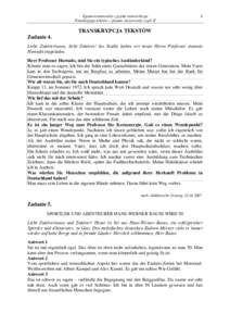 Egzamin maturalny z języka niemieckiego Transkrypcja tekstów – poziom rozszerzony, część II 1  TRANSKRYPCJA TEKSTÓW