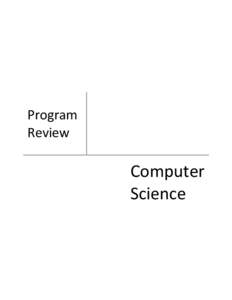 Program Review Computer Science