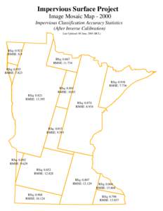 Impervious Surface Project Image Mosaic Map[removed]Impervious Classification Accuracy Statistics (After Inverse Calibration) Last Updated: 08 June, 2005 (BCL)