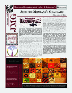 Montana Department of Labor & Industry’s  JMG December 2012