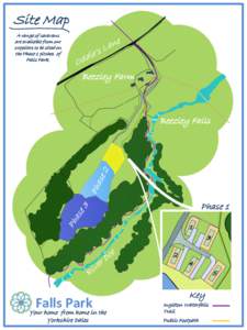 Site Map A range of caravans are available from our suppliers to be sited on the Phase 1 pitches of Falls Park.