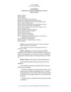 22 GAR - GEPA DIV. II - WATER CONTROL CHAPTER 12 INDIVIDUAL WASTEWATER DISPOSAL SYSTEM REGULATIONS