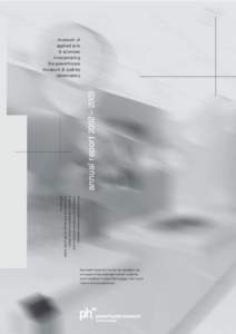 annual report 2002 – 2003  museum of applied arts & sciences incorporating
