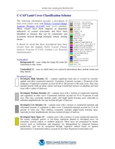 C-CAP Classification Scheme http://www