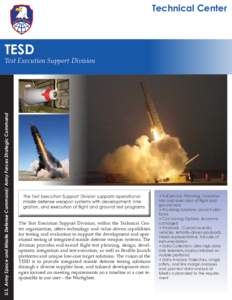 Technical Center  TESD U.S. Army Space and Missile Defense Command/ Army Forces Strategic Command