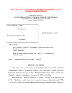 Risk / Occupational Safety and Health Administration / Occupational Safety and Health Act / Rulemaking / Occupational safety and health / United States Department of Labor / General duty clause / Safety / Industrial hygiene / Safety engineering