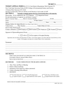 Microsoft Word - Ticket Appeal Form