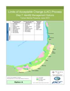 Limits of Acceptable Change (LAC) Process Step 7: Identify Management Options Tumon Marine Preserve, June 2010 For more information on the LAC process and the results of previous meetings please visit