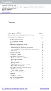 Cambridge University Press[removed]1 - The Trouble with the Congo: Local Violence and the Failure of International Peacebuilding Severine Autesserre Table of Contents More information