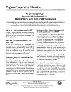 Microbiology / Asian soybean rust / Soybean rust / Rust / Soybean / Fungicide / Plant pathology / United Soybean Board / Phakopsora pachyrhizi / Biology / Basidiomycota / Agriculture