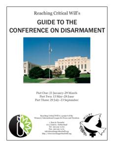 Reaching Critical Will’s  GUIDE TO THE CONFERENCE ON DISARMAMENT  2013