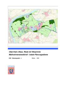 Oberrhein (Hess. Ried) mit Weschnitz Maßnahmensteckbrief - lokale Planungsebene HW - Brennpunkt: 4 Biblis - BIB