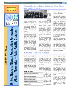 Volume 2 Issue 2  United Nations-Nippon Foundation Fellowship Alumni Newsletter— Asia-Pacific Chapter  UN-NFF ALUMNI