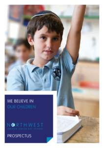 we believe in our children prospectus  North West London Jewish Day School 01
