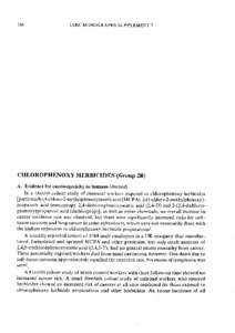 IARC MONOGRAPHS SUPPLEMENT[removed]mutagenicity in bacteria. Pentachlorophenol did not induce strand breaks in DNA from bacteriophage. It gave negative results in a host-mediated as