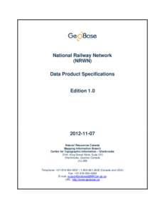 GeoBase - Data Product Specifications, Edition 1.0