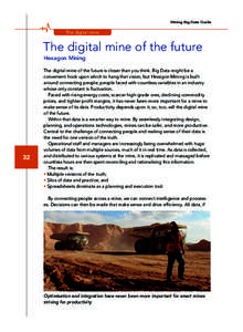 Mining Big Data Guide  The digital mine The digital mine of the future Hexagon Mining