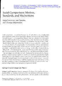 Self / Social psychology / Communication theory / Attitude change / Motivation / Social comparison theory / Leon Festinger / Self-enhancement / Self-evaluation maintenance theory / Self-knowledge / Self-efficacy / Construals