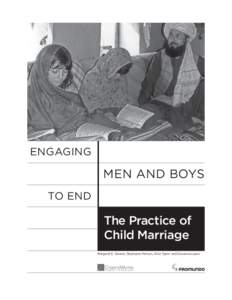 ENGAGING  MEN AND BOYS TO END  The Practice of