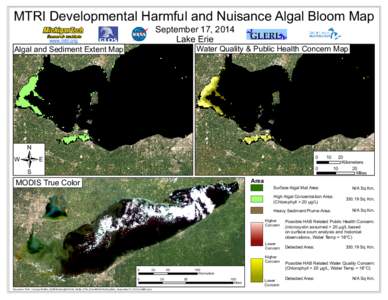 MTRI Developmental Harmful and Nuisance Algal Bloom Map September 17, 2014 Lake Erie www.mtri.org