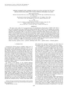 The Astrophysical Journal, 558:L93–L96, 2001 September 10 䉷 2001. The American Astronomical Society. All rights reserved. Printed in U.S.A. STRONG EVIDENCE FOR A BURIED ACTIVE GALACTIC NUCLEUS IN UGC 5101: IMPLICATIO