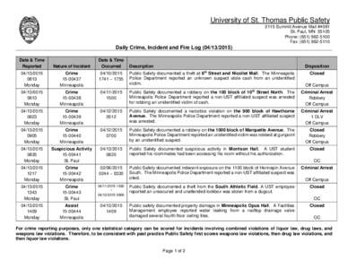 Microsoft Word - Daily Crime Log.docx