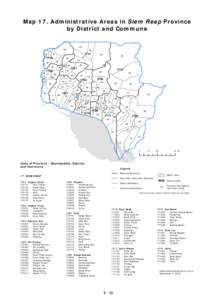 Map 17. Administrative Areas in Siem Reap Province by District and Commune 05