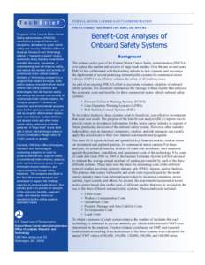 Benefit-Cost Analyses of Onboard Safety Systems (FMCSA-RRT[removed])