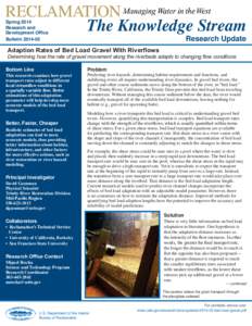 Spring 2014 Research and DevelopmHQW2I¿FH Bulletin[removed]The Knowledge Stream