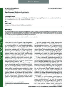 Conservation / Philosophy of biology / Hypocreales / Cordyceps / Insects as food / Biodiversity / Conservation biology / Ecosystem / Ecology / Biology / Pharmaceutical sciences / Environment