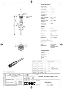 Technical specification :  A 30 V
