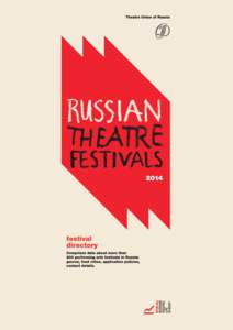Russian Theatre Festivals Guide