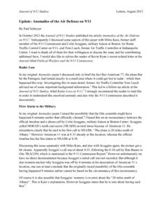 Journal of 9/11 Studies  Letters, August 2013  