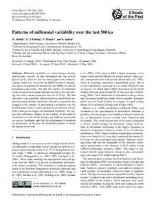 Clim. Past, 6, 295–303, 2010 www.clim-past.netdoi:cp © Author(sCC Attribution 3.0 License.  Climate