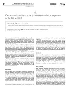 British Journal of Cancer[removed], S66 – S69 & 2011 Cancer Research UK All rights reserved 0007 – [removed]www.bjcancer.com  13.