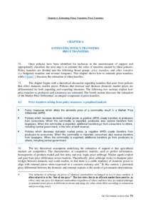 Chapter 4. Estimating Policy Transfers: Price Transfers  CHAPTER 4. ESTIMATING POLICY TRANSFERS: PRICE TRANSFERS