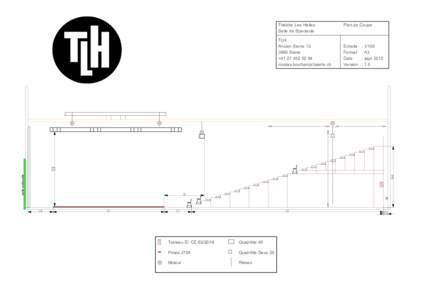 Théâtre Les Halles Salle de Spectacle Plan de Coupe  TLH