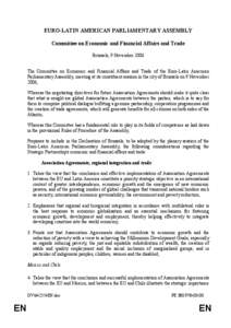 Politics / United Nations General Assembly observers / Regional integration / European Union Association Agreement / Mercosur / Andean Community of Nations / Free Trade Area of the Americas / Future enlargement of the European Union / International trade / International relations / Foreign relations of Argentina