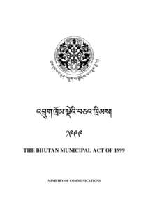 Bhutan Municipal Act, 1999_English version_