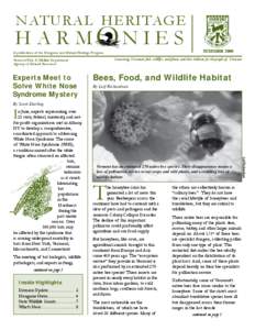 NATURAL HERITAGE  H A R MON I E S A publication of the Nongame and Natural Heritage Program