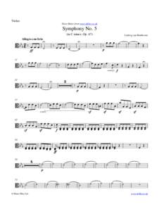 Violas Sheet Music from www.mfiles.co.uk Symphony No. 5 (in C minor, Op. 67)