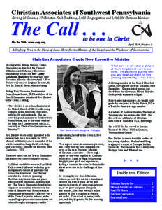 Christian Associates of Southwest Pennsylvania  The Call[removed]Serving 10 Counties, 27 Christian Faith Traditions, 2,000 Congregations and 1,000,000 Christian Members