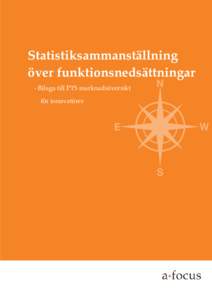 Statistiksammanställning över funktionsnedsättningar - Bilaga till PTS marknadsöversikt N